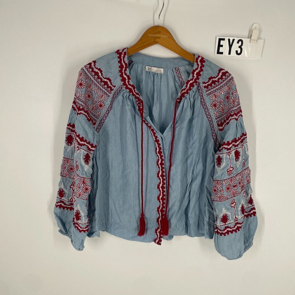 Zara embroidered peasant blouse XS - Picture 2 of 12